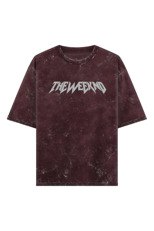 The Weeknd Vintage Oversized T-Shirt – Acid Wash Graphic Tee for Fans - amhype