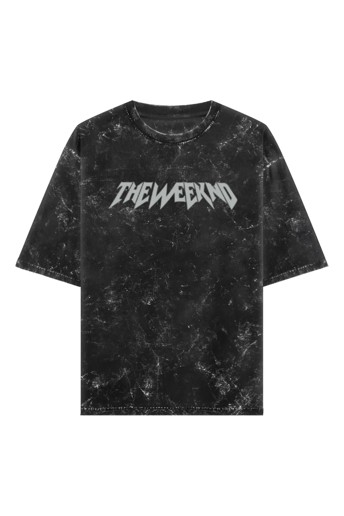 The Weeknd Vintage Oversized T-Shirt – Acid Wash Graphic Tee for Fans - amhype