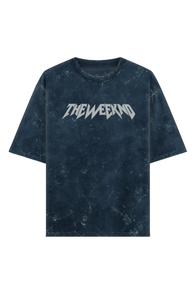 The Weeknd Vintage Oversized T-Shirt – Acid Wash Graphic Tee for Fans - amhype