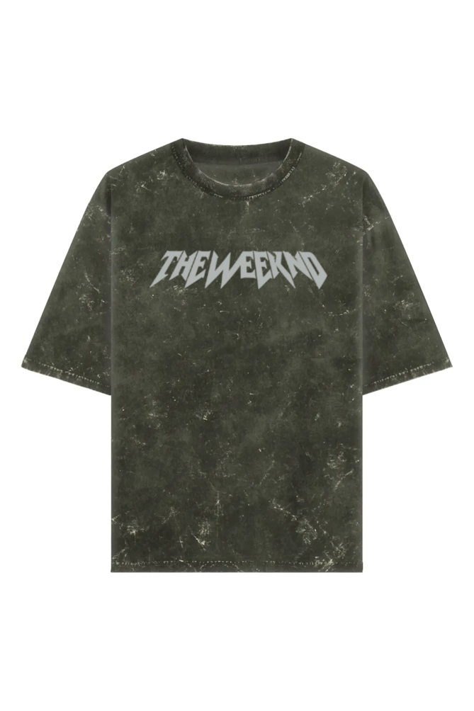 The Weeknd Vintage Oversized T-Shirt – Acid Wash Graphic Tee for Fans - amhype