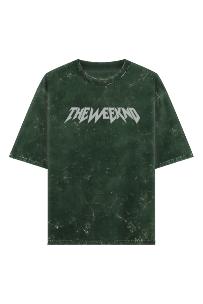 The Weeknd Vintage Oversized T-Shirt – Acid Wash Graphic Tee for Fans - amhype