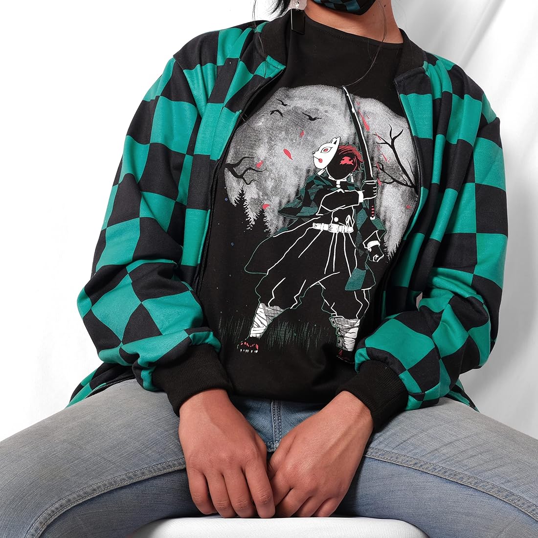 Tanjiro Bomber Jacket Demon Slayer Anime All Over Print Unisex