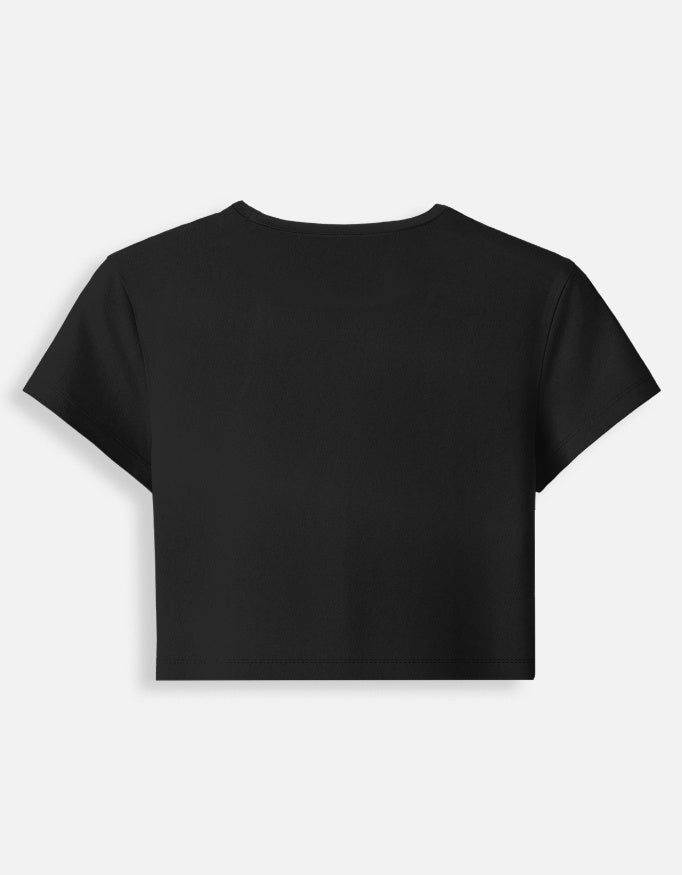 Chainsaw Man Power Baby Tee — Women’s Cropped Graphic Top (Cotton Stretch) - amhype