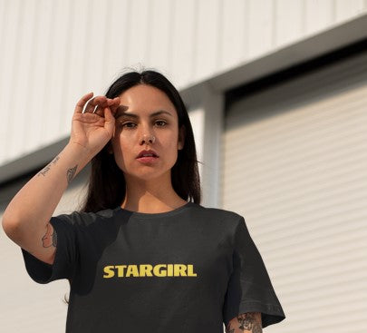 Star Girl Oversized Drop Shoulder T-Shirt – Inspired by The Weeknd (Unisex Premium Edition) - amhype