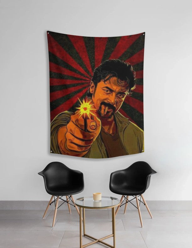 Suriya Retro Look Tapestry – Premium Wall Hanging for Fans & Vintage Home Décor