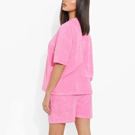 Amhype Oversized T-shirt and Shorts Combo 280 GSM | 100% Cotton | Unisex Style | Pre Shrunk | Drop Shoulder | Lycra Ribbed Neck - amhype