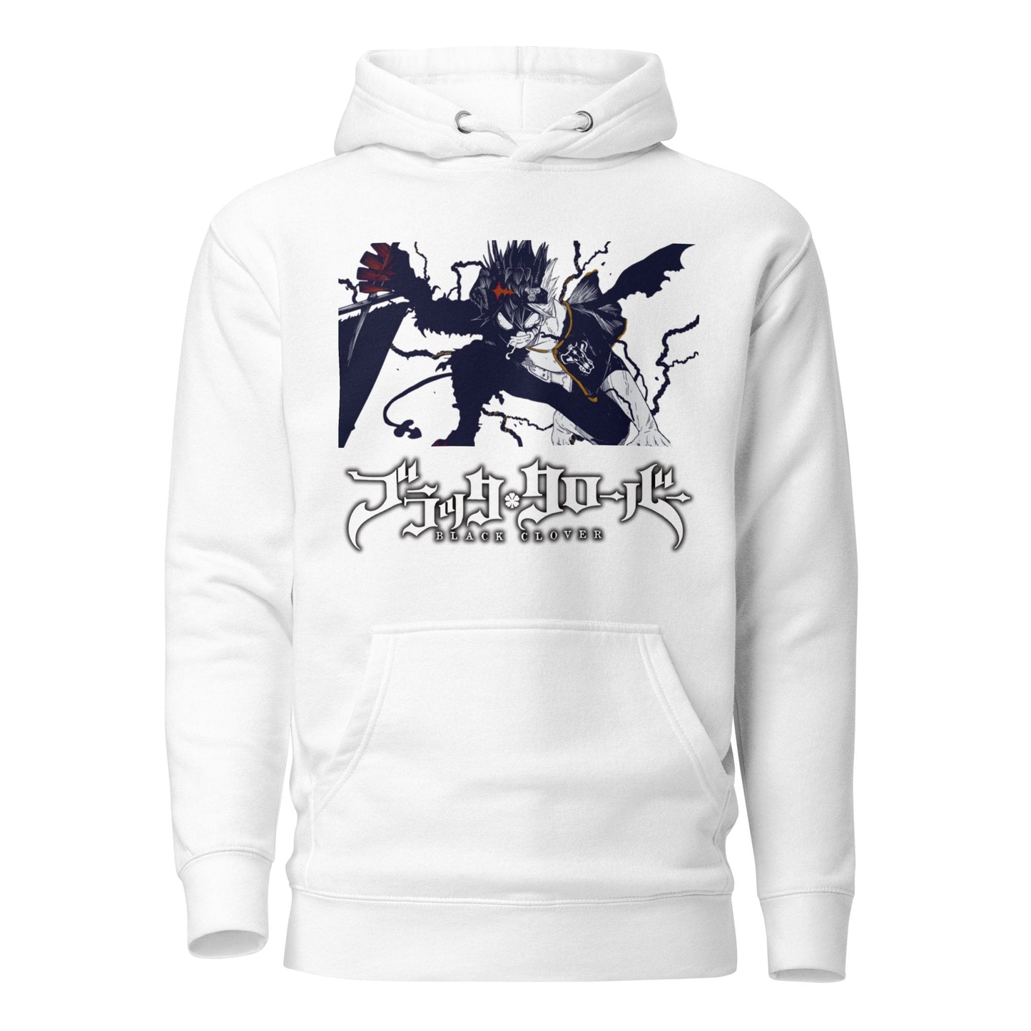 AMHYPE UNISEX ASTA BALCK CLOVER HOODIE - amhype