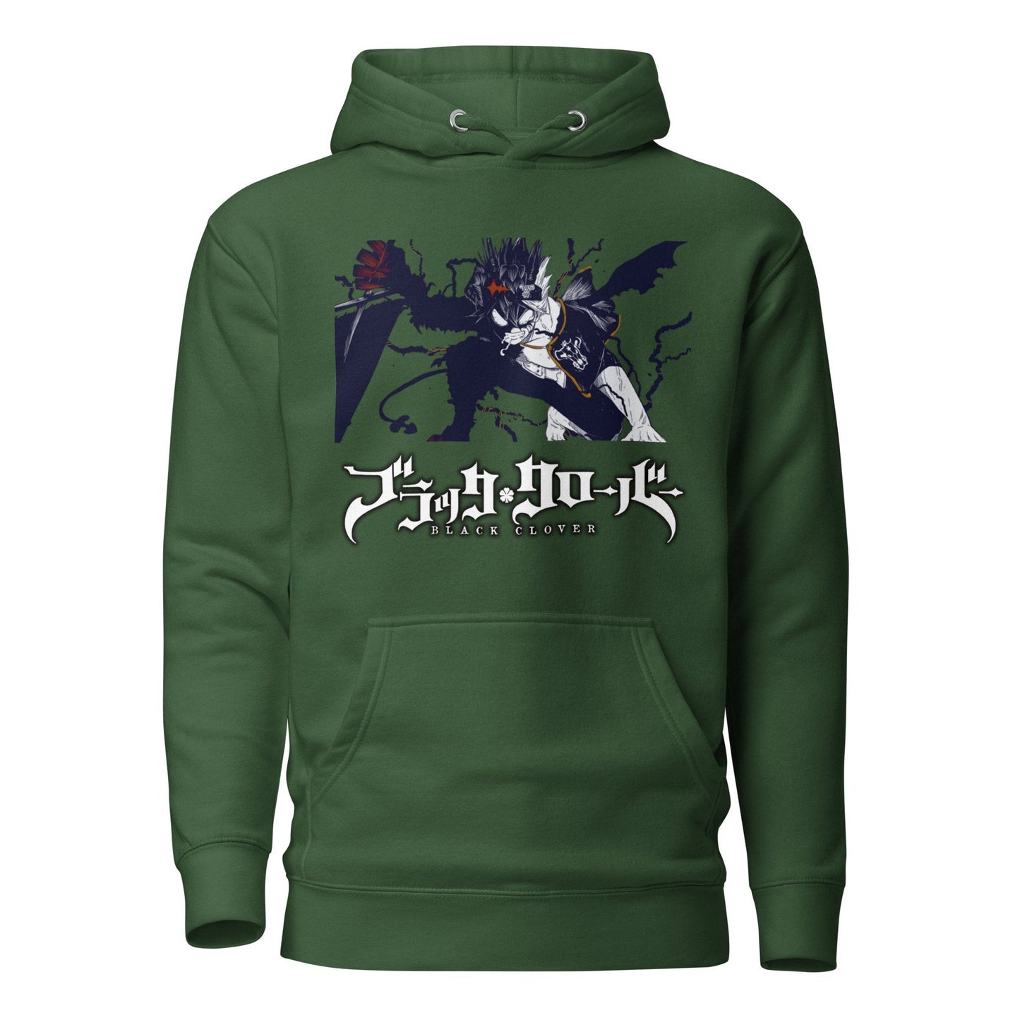 AMHYPE UNISEX ASTA BALCK CLOVER HOODIE - amhype