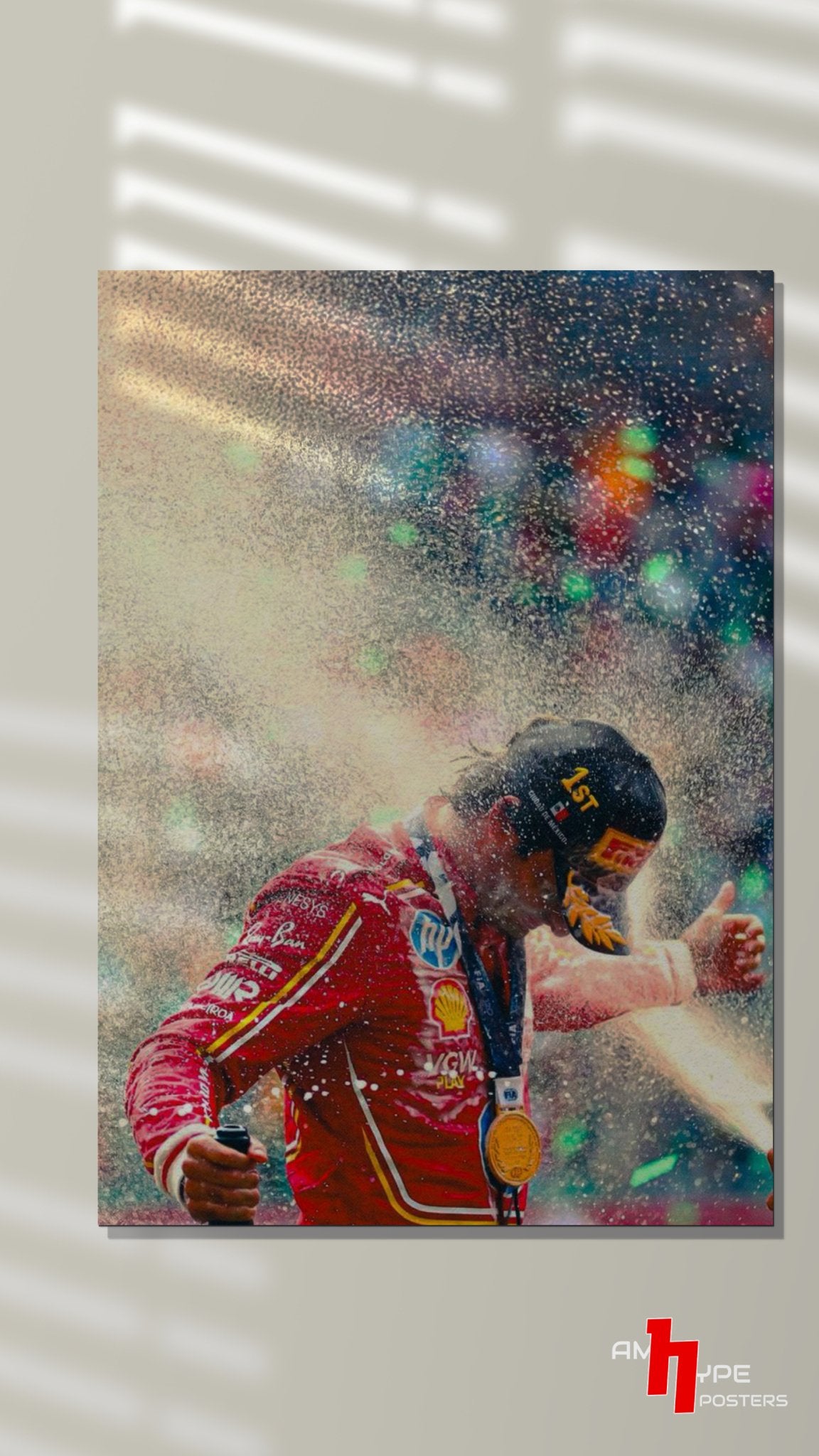 Carlos sainz | Smooth Operator | F1 | Ferrari | Wall Posters | A3 | A4 | Metal - amhype