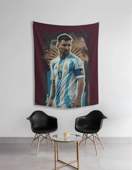 Messi Tapestry – Iconic Football Shots Collage Wall Art | Aesthetic Sports Decor by AmHype - amhype