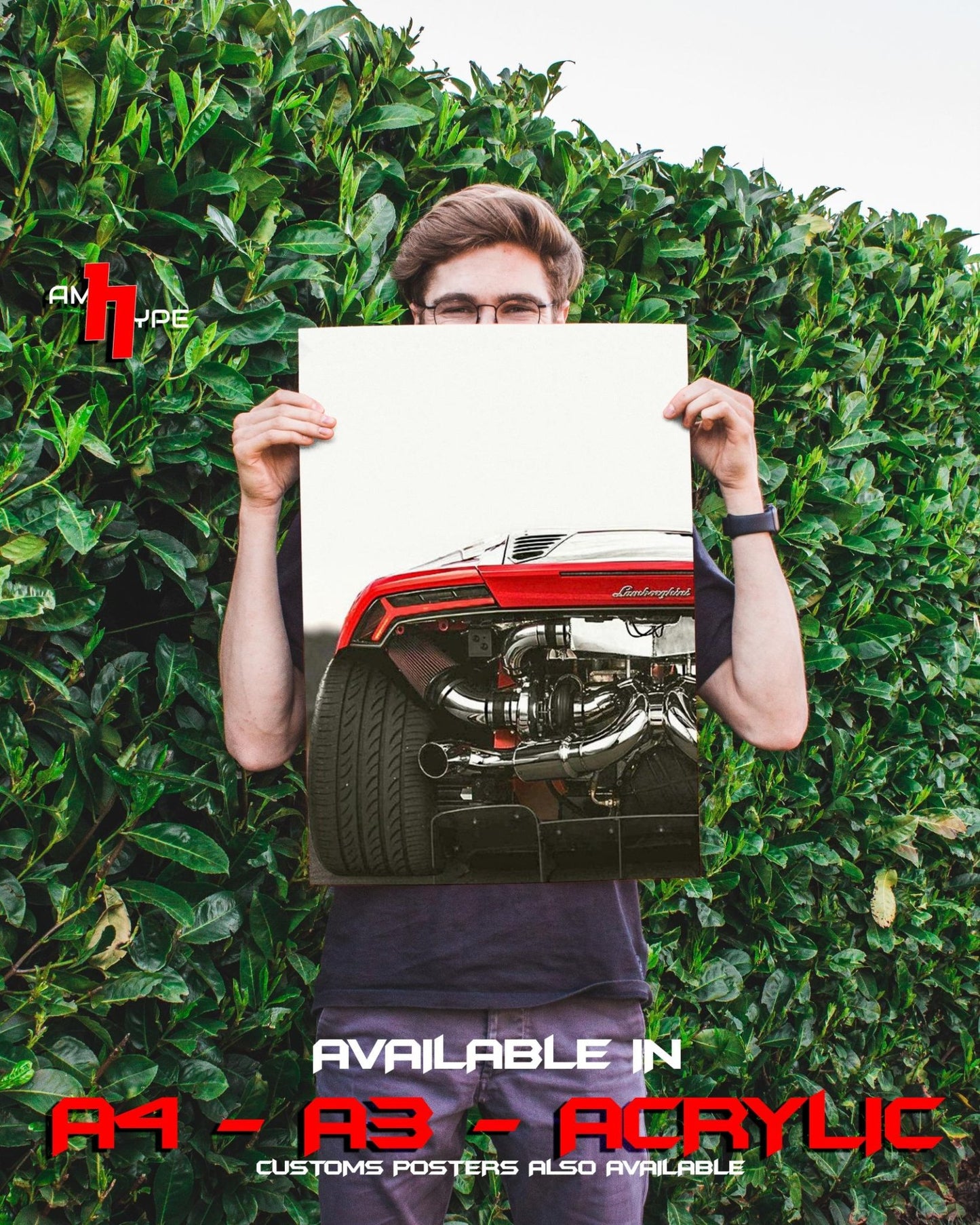 Exotic Car Posters | Wall Posters | A3 | A4 | Acrylic - amhype