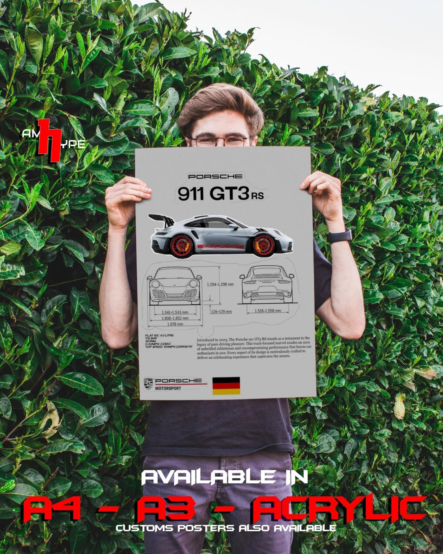 Exotic Car Posters | Wall Posters | A3 | A4 | Acrylic - amhype
