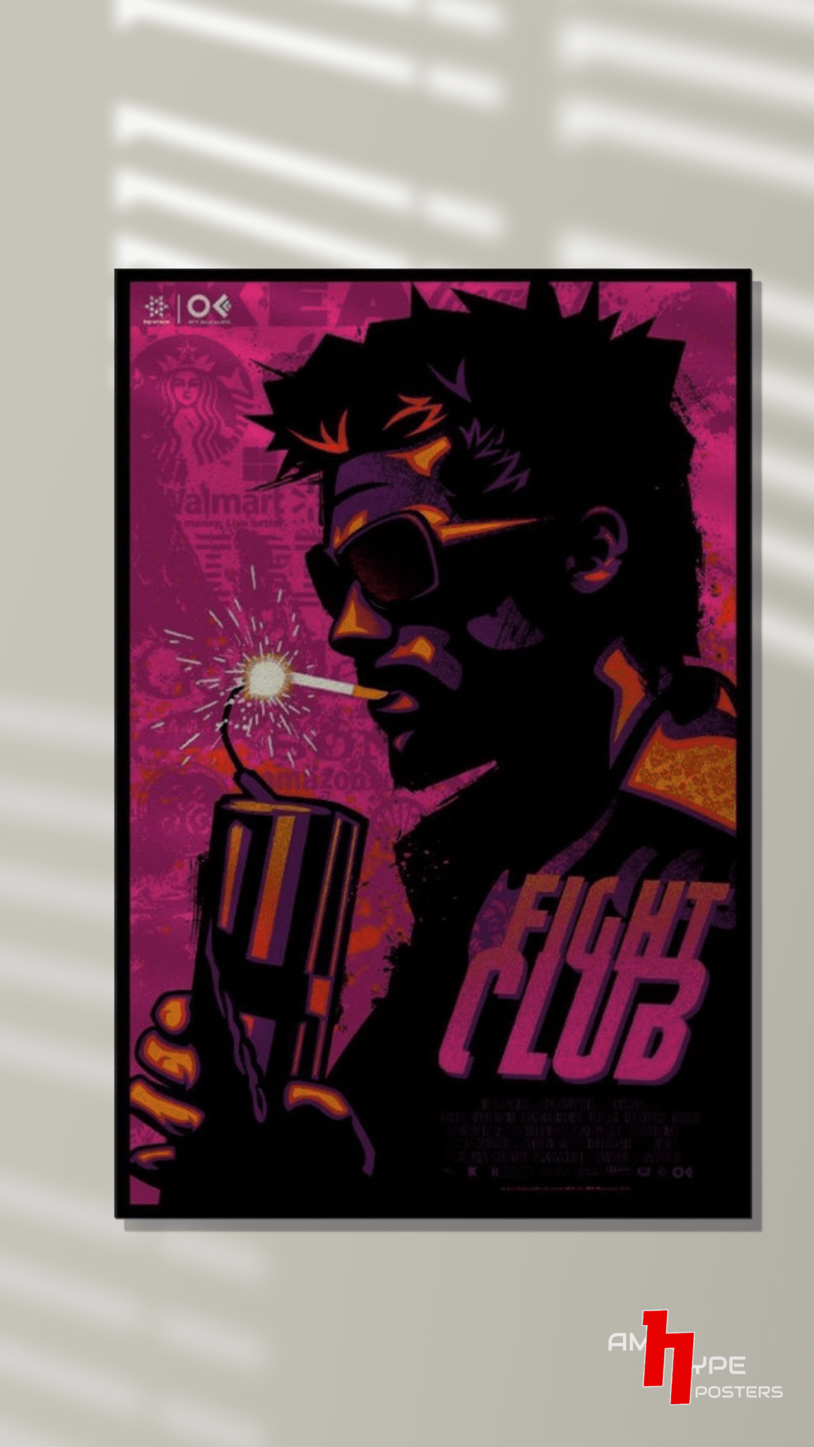 Fight Club | Movies | Wall Posters | A3 | A4 | Metal - amhype