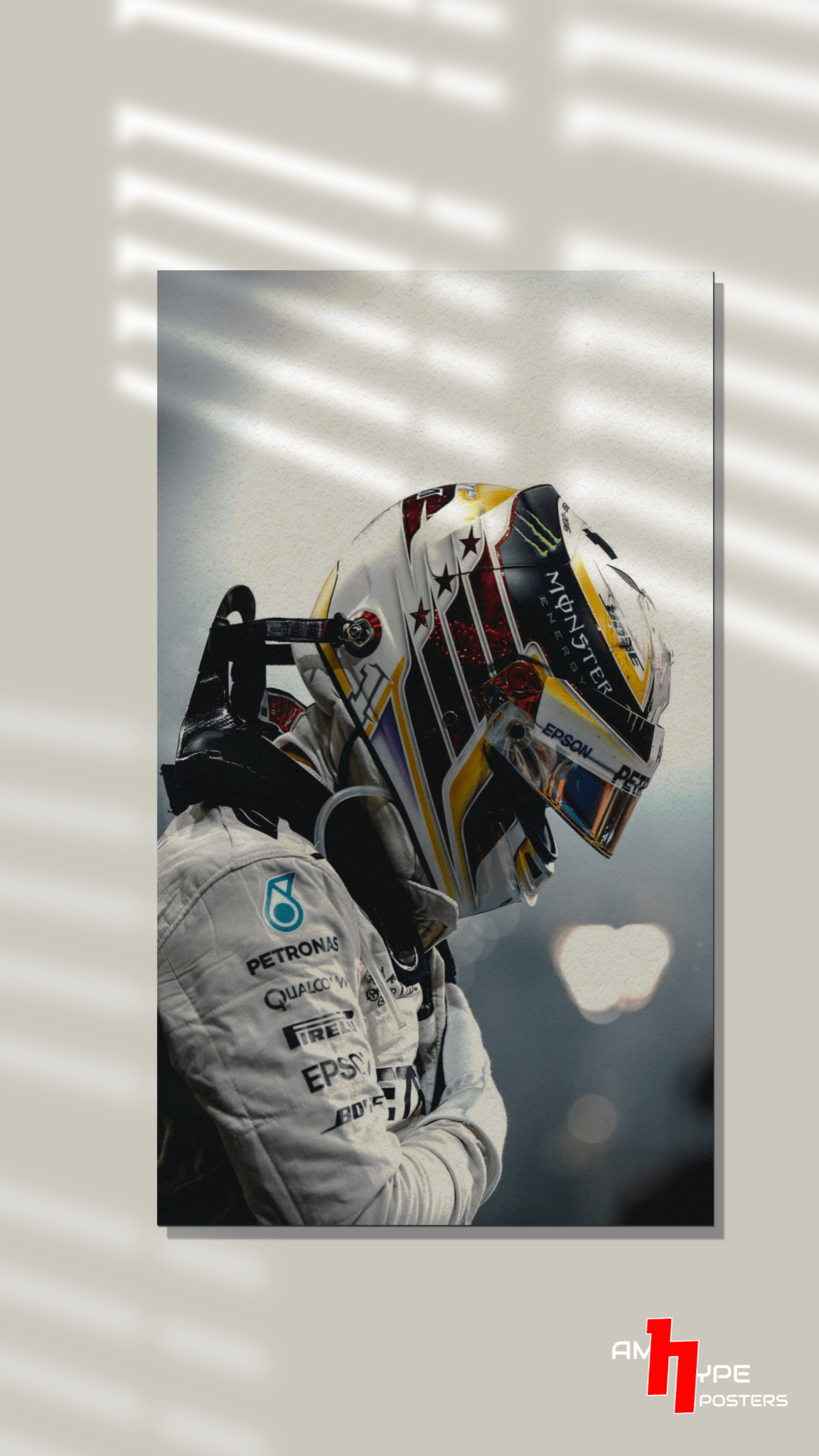 Lewis Hamilton | F1 | Sir Lewis hamilton | Mercedes | Wall Posters | A3 | A4 | Metal - amhype