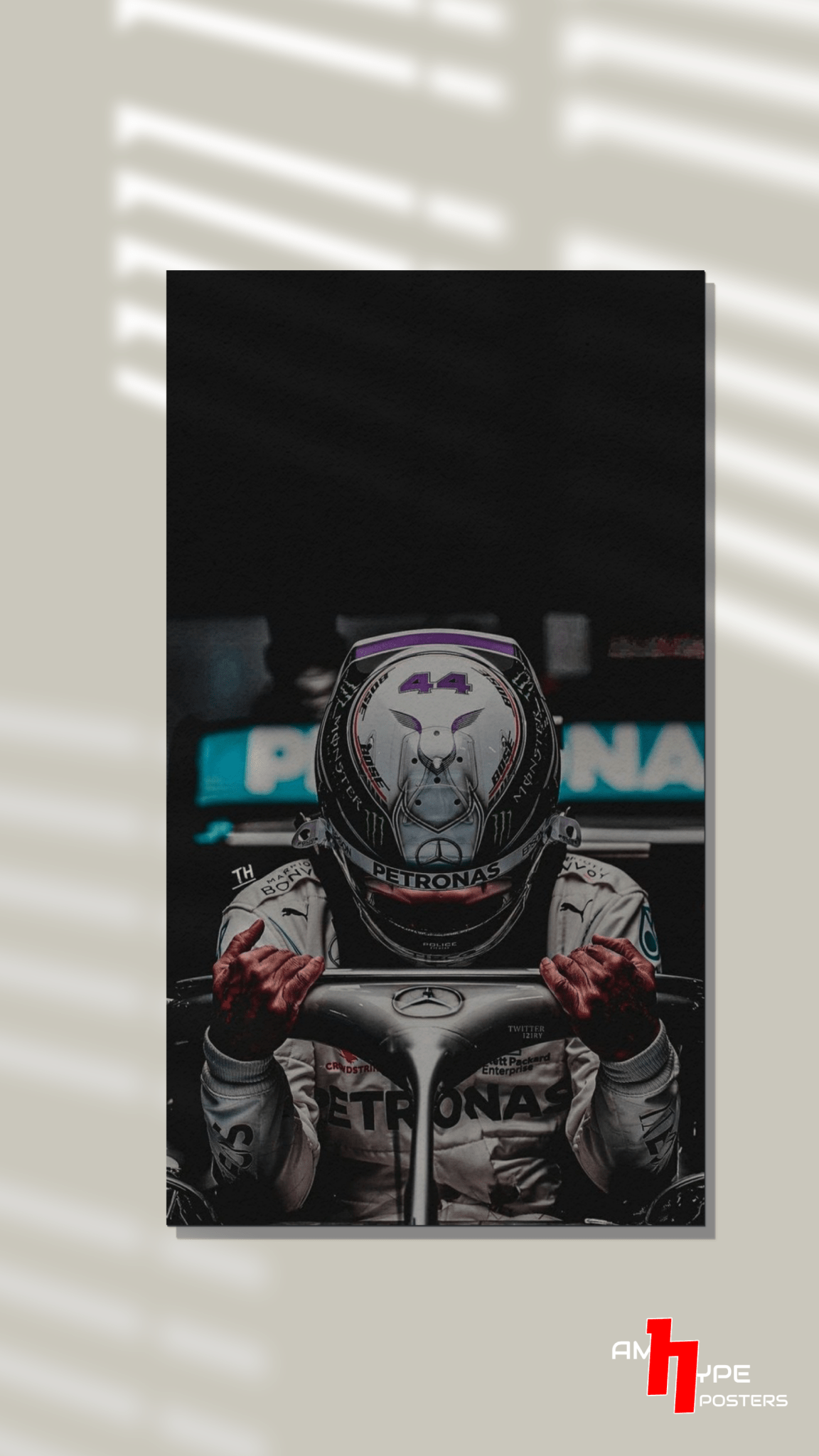 Lewis Hamilton | F1 | Sir Lewis hamilton | Mercedes | Wall Posters | A3 | A4 | Metal - amhype