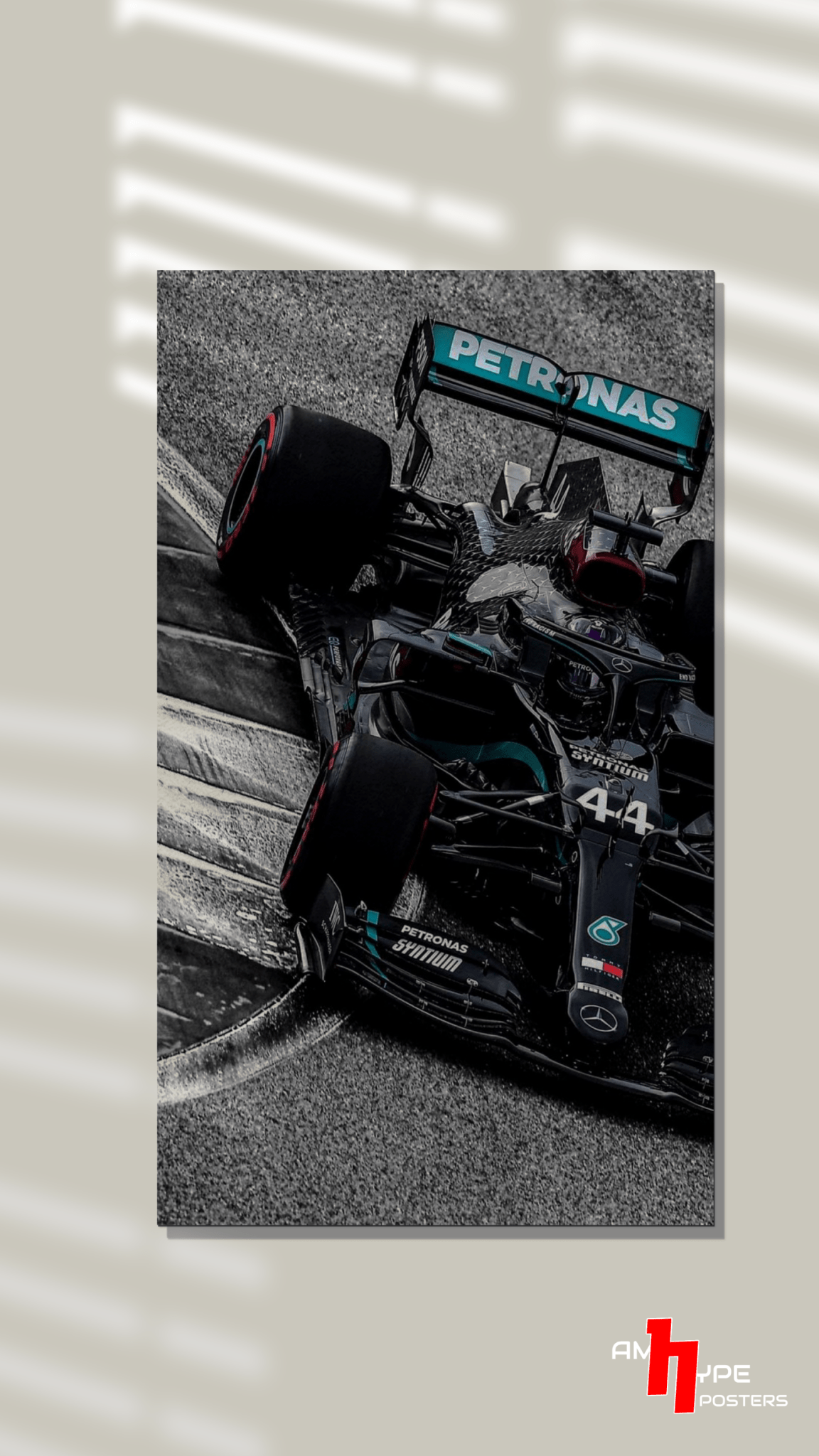 Lewis Hamilton | F1 | Sir Lewis hamilton | Mercedes | Wall Posters | A3 | A4 | Metal - amhype