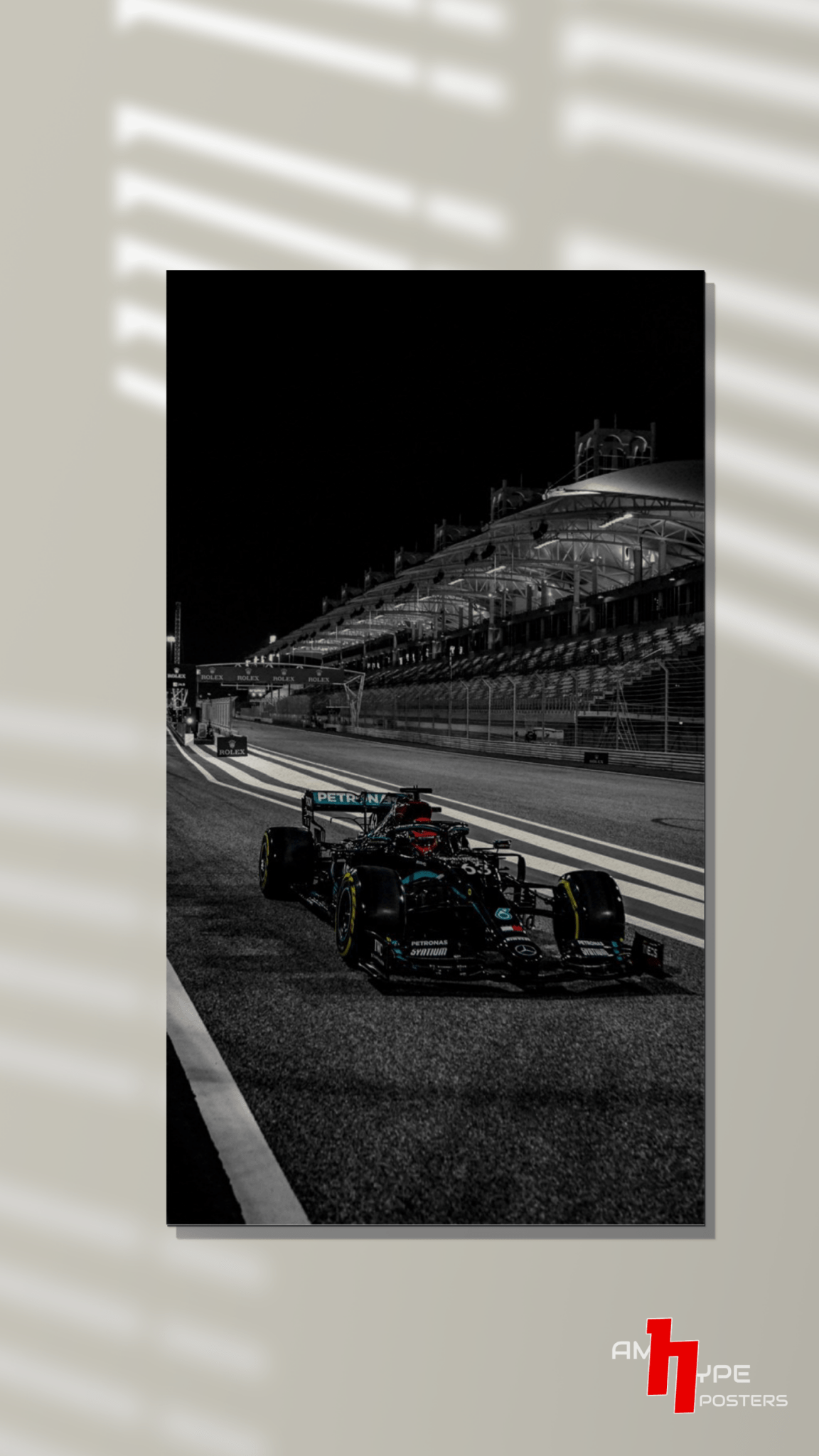 Mercedes | F1 | Sir Lewis hamilton | George Russell | Wall Posters | A3 | A4 | Metal - amhype