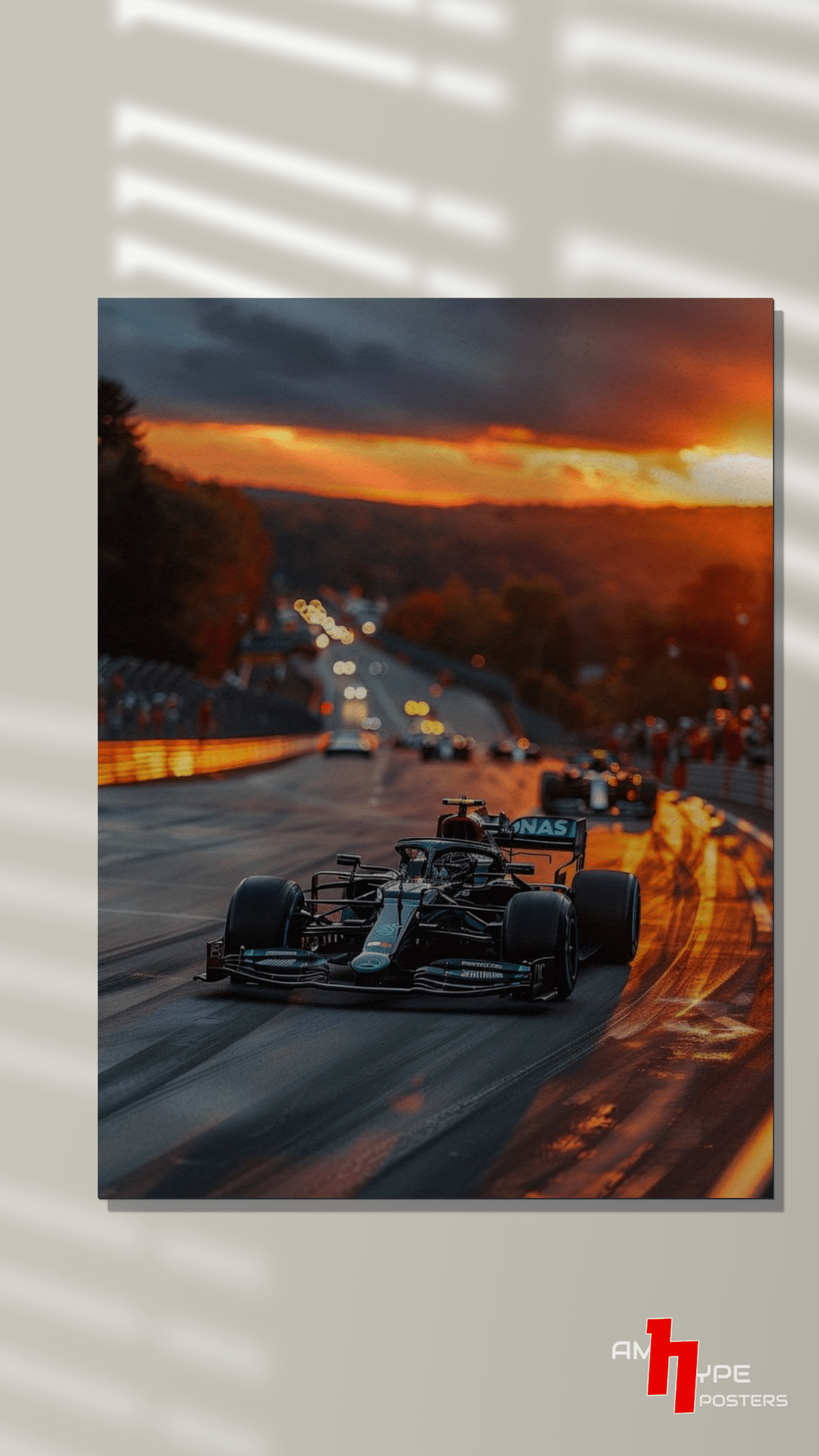 Mercedes | F1 | Sir Lewis hamilton | George Russell | Wall Posters | A3 | A4 | Metal - amhype