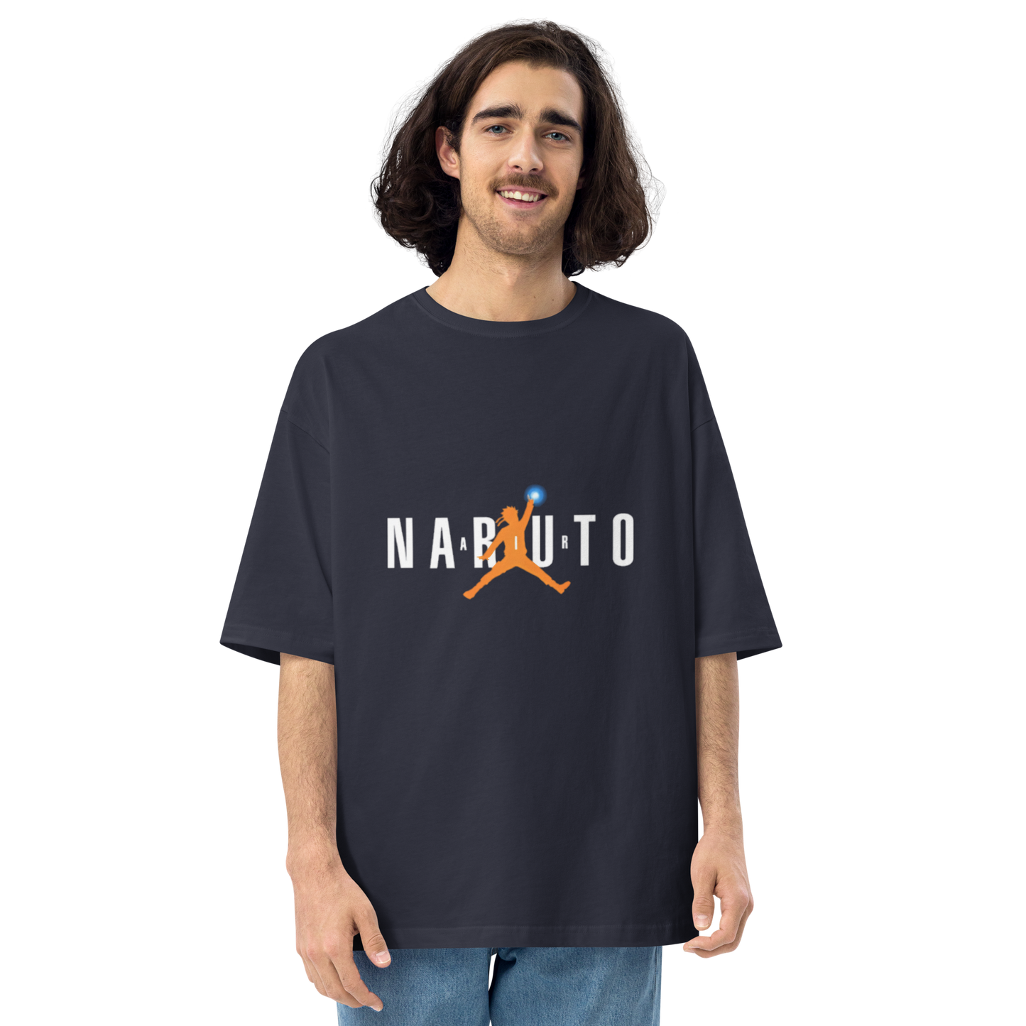 Unisex naruto air oversized tee