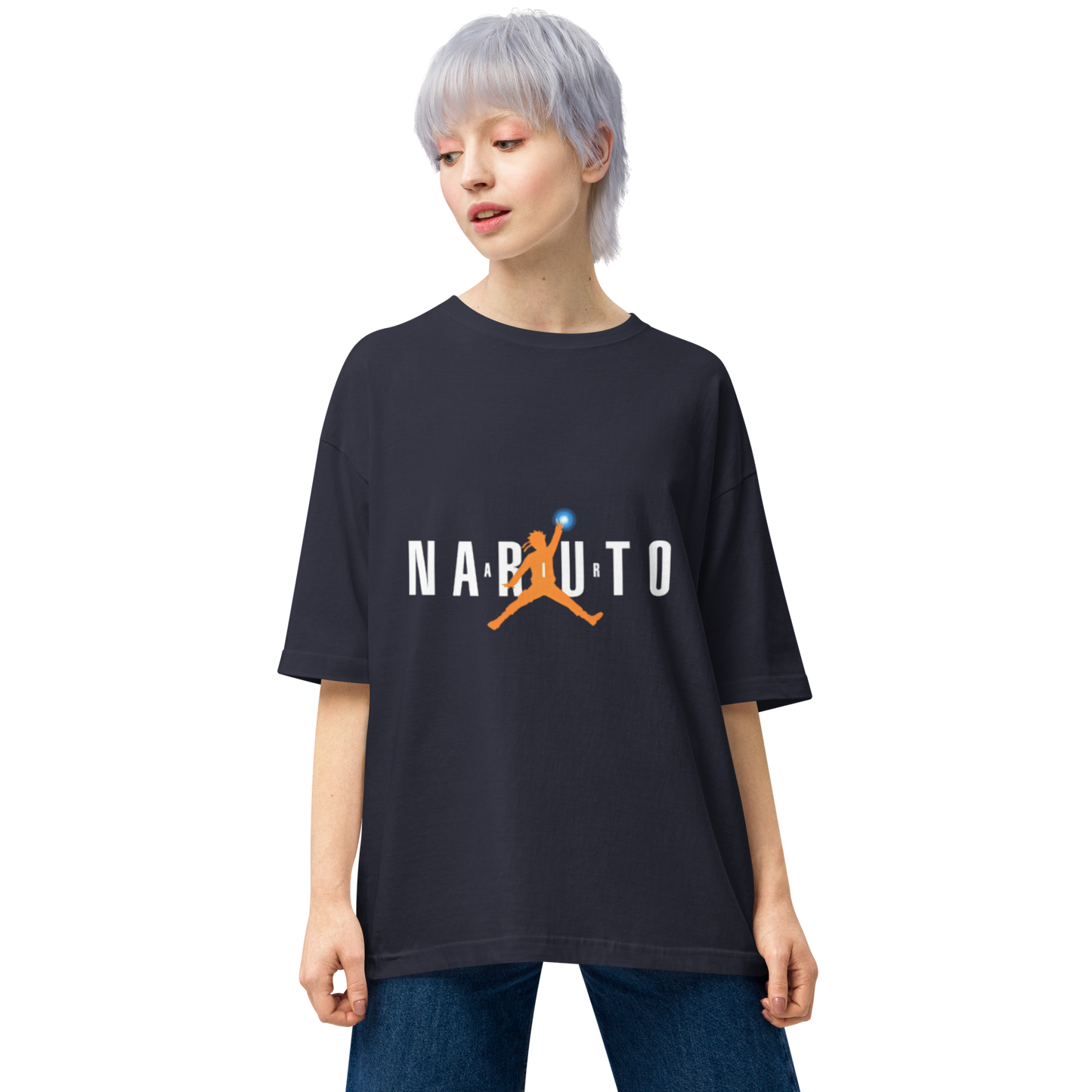 Unisex naruto air oversized tee