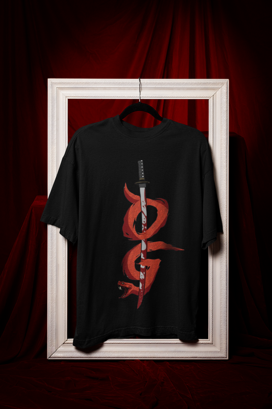 OG Katana Movie Merch Oversized T-Shirt – Unisex Cotton Streetwear Tee - amhype