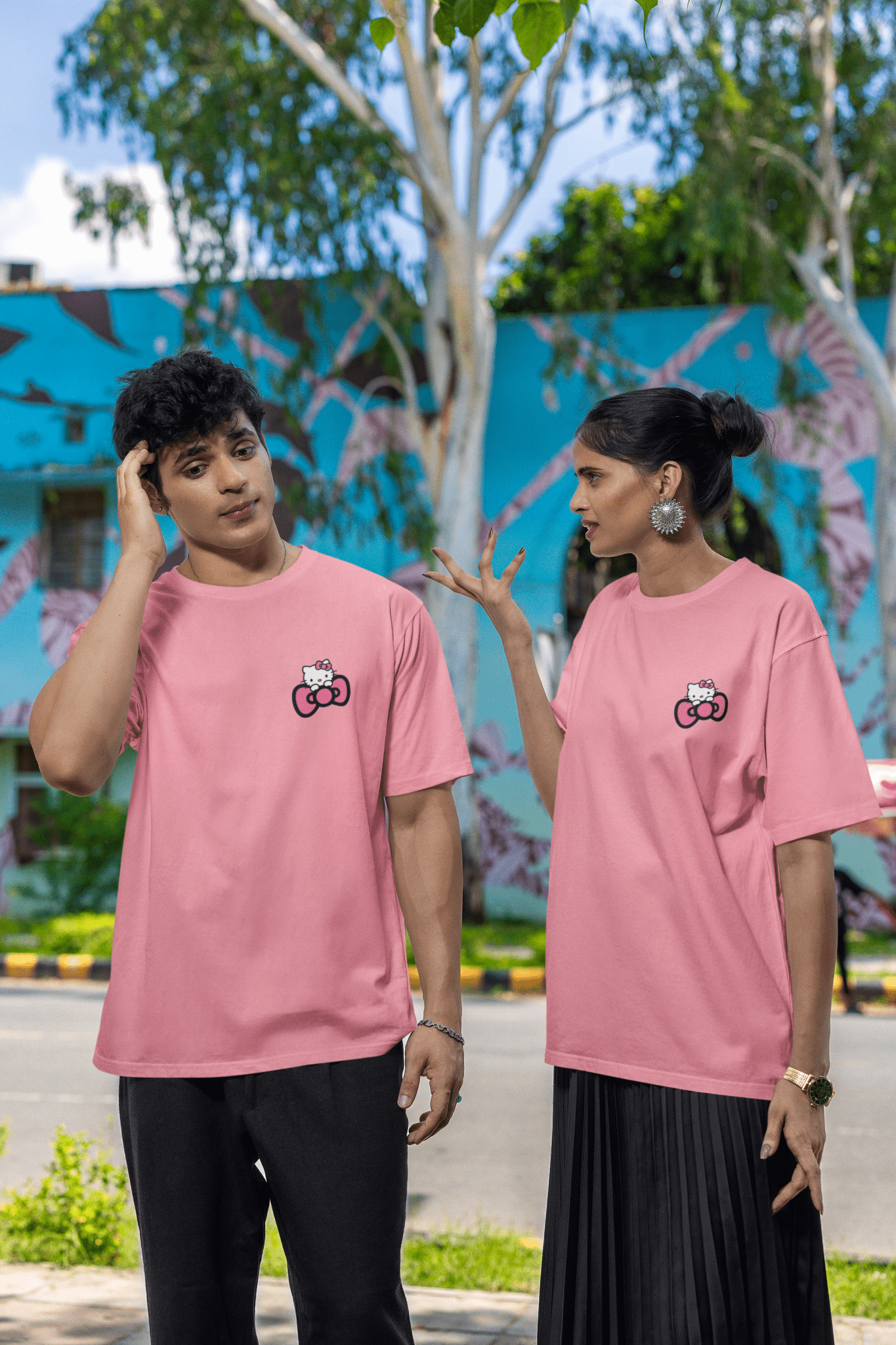 Pookie Oversized Tshirt | Hello Kitty | 100% cotton | Amhype - amhype