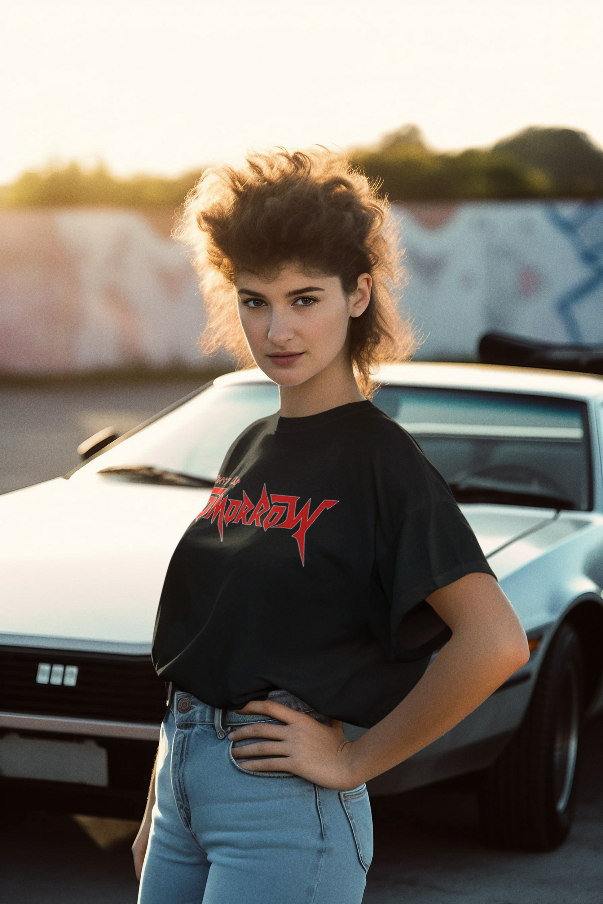 The Weeknd Tribute Oversized T-Shirt – "Hurry Up Tomorrow" Front Print + Full Album Timeline Back | 240 GSM Cotton Tee | AMHYPE USA - amhype