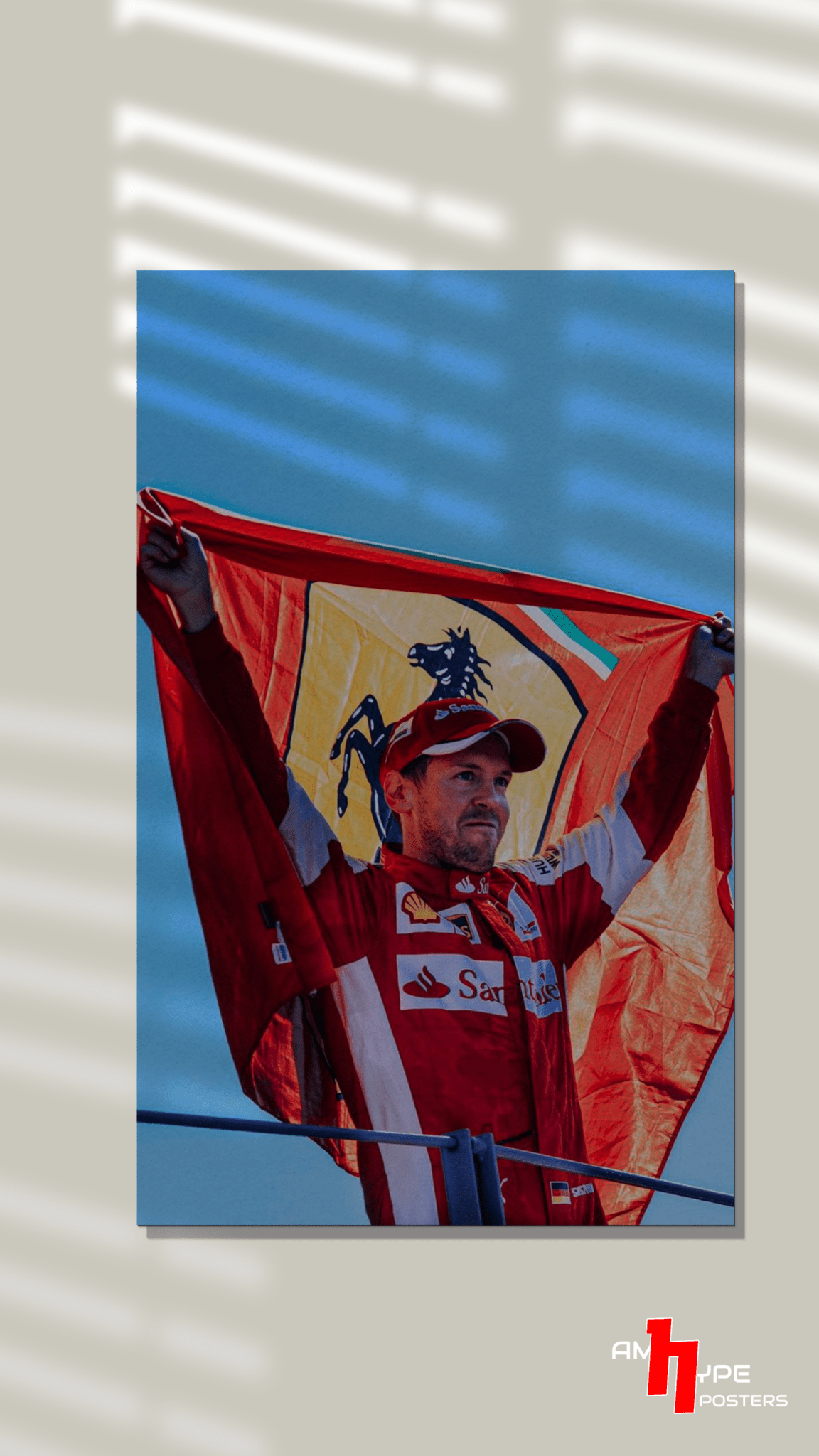 Sebastian Vettel | The Inspector Seb | F1 | Redbull | Wall Posters | A3 | A4 | Metal - amhype