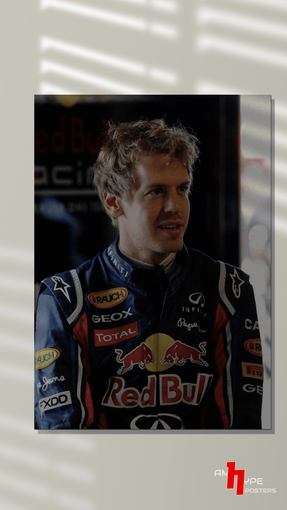 Sebastian Vettel | The Inspector Seb | F1 | Redbull | Wall Posters | A3 | A4 | Metal - amhype
