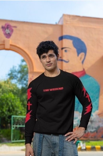 The Weeknd Graphic Oversized Sweatshirt – Unisex Drop Shoulder Fit (Premium Edition) - amhype
