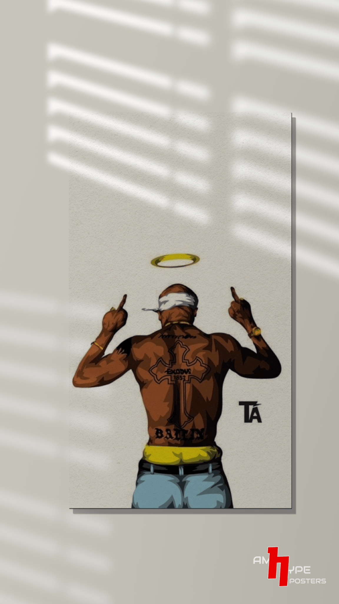 Tupac - Shakur | Music| Wall Posters | A3 | A4 | Metal - amhype