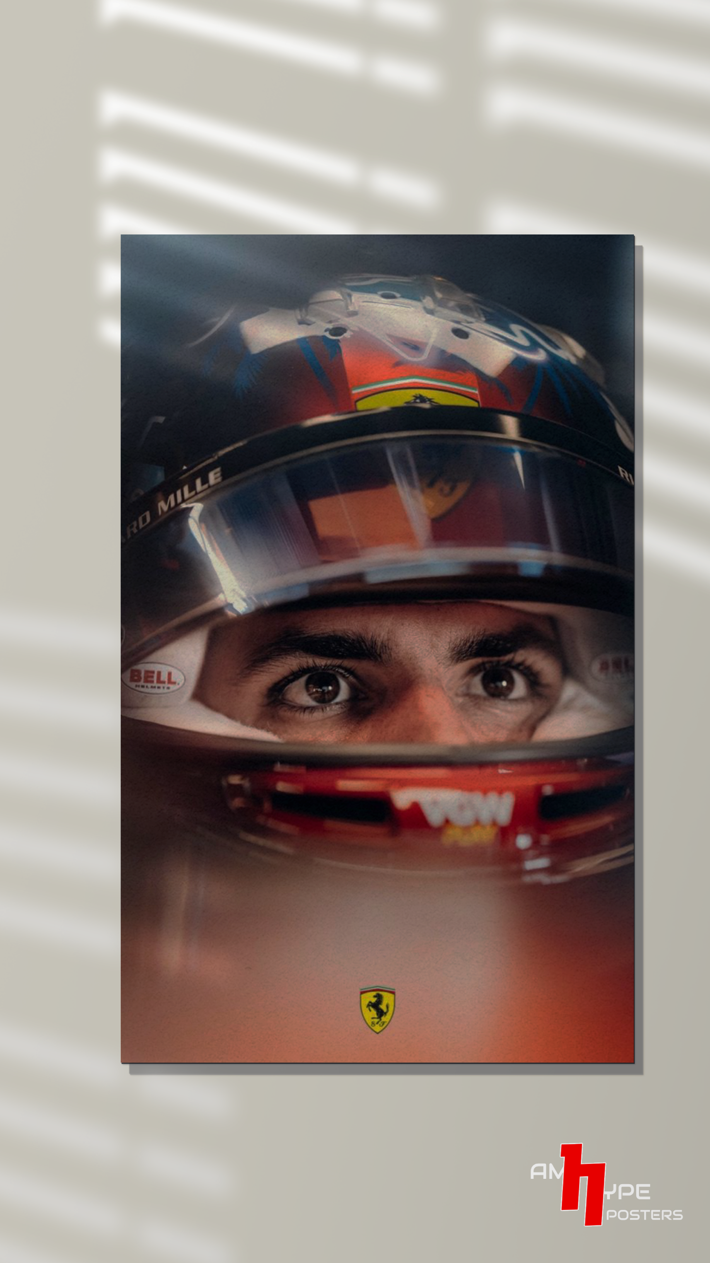 Carlos sainz | Smooth Operator | F1 | Ferrari | Wall Posters | A3 | A4 | Metal