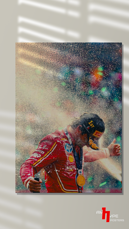 Carlos sainz | Smooth Operator | F1 | Ferrari | Wall Posters | A3 | A4 | Metal