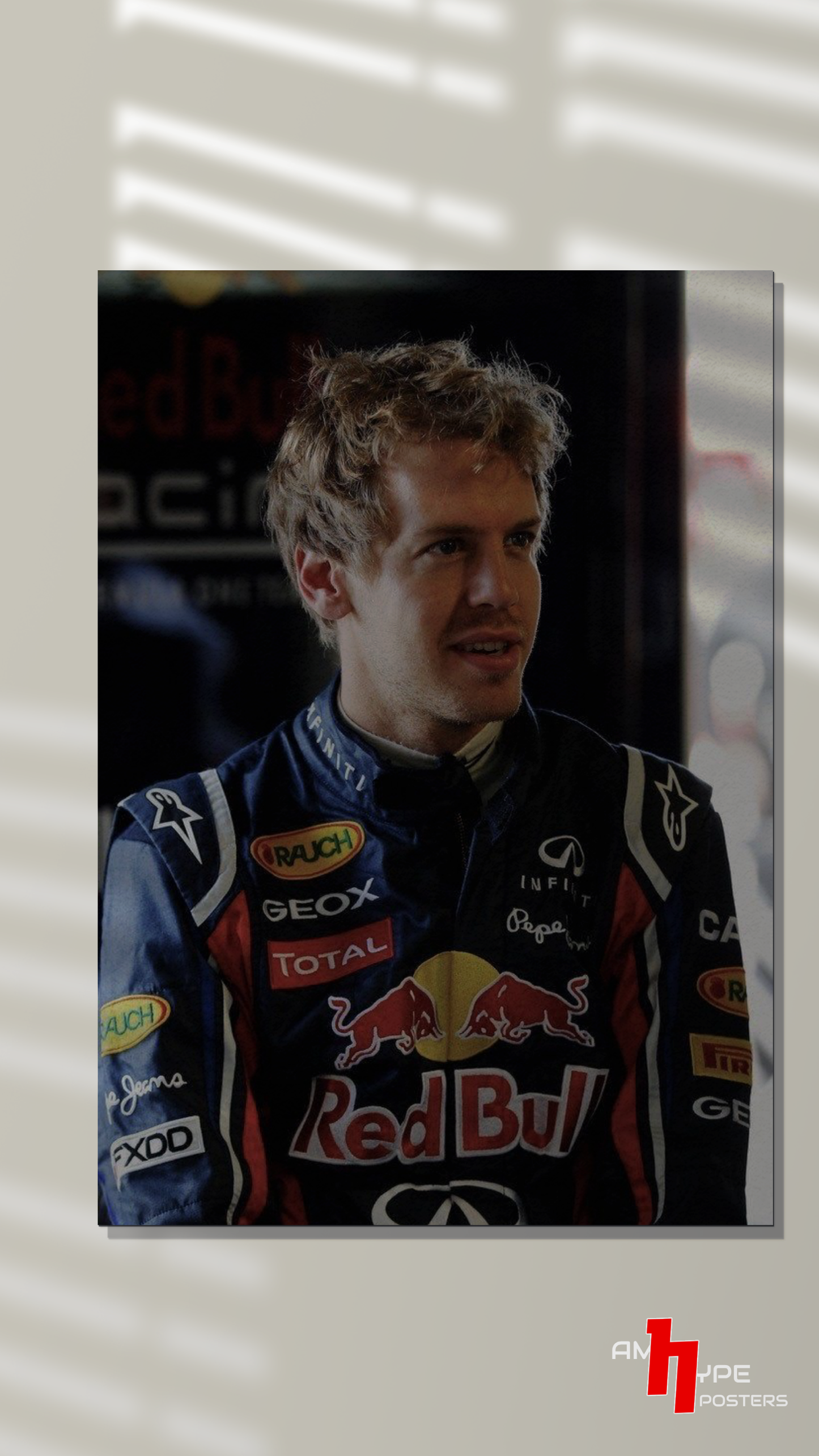 Sebastian Vettel | The Inspector Seb | F1 | Redbull | Wall Posters | A3 | A4 | Metal