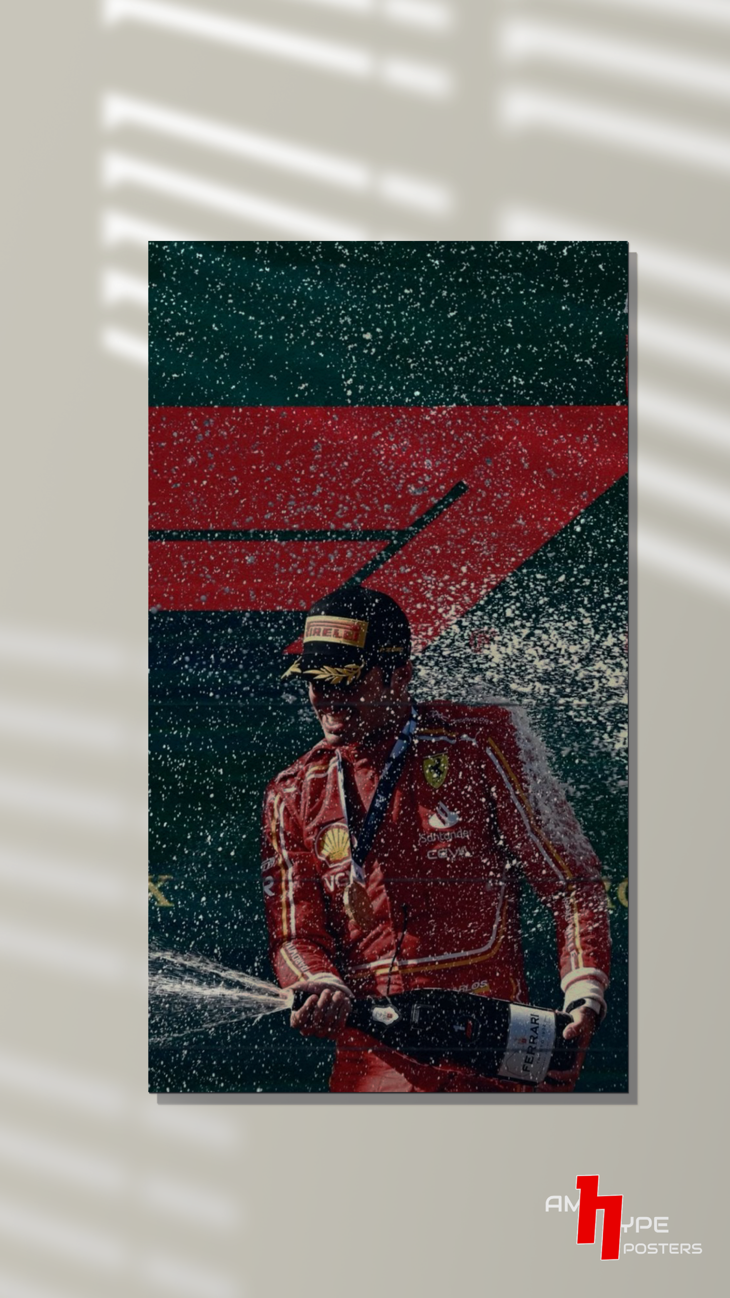 Carlos sainz | Smooth Operator | F1 | Ferrari | Wall Posters | A3 | A4 | Metal