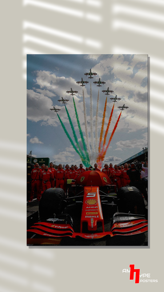 Ferrari | F1 | Carlos sainz | Charles Leclerc | Smooth Operator | Wall Posters | A3 | A4 | Metal - A4