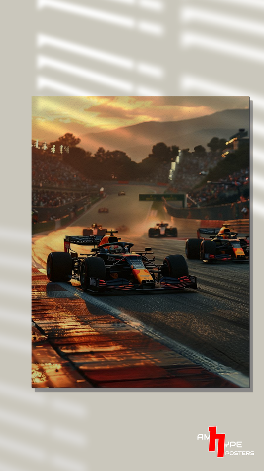 Redbull | F1 | Max Verstappen | Sergio Perez | Wall Posters | A3 | A4 | Metal