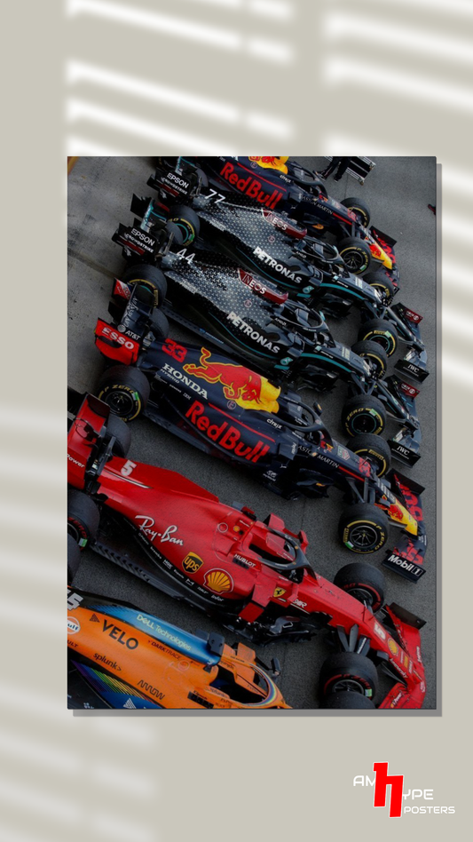 F1 Cars | Car Lineup | Grand Prix | Wall Posters | A3 | A4 | Metal