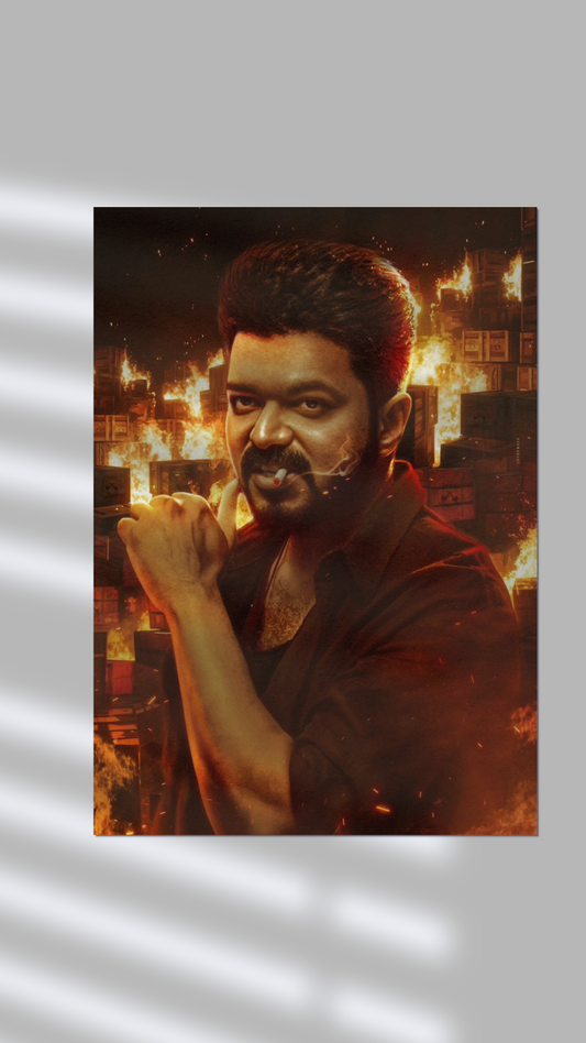 Thalapathy Vijay | Movies | Wall Posters | A3 | A4 | Metal