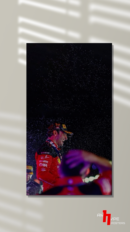 Carlos sainz | Smooth Operator | F1 | Ferrari | Wall Posters | A3 | A4 | Metal