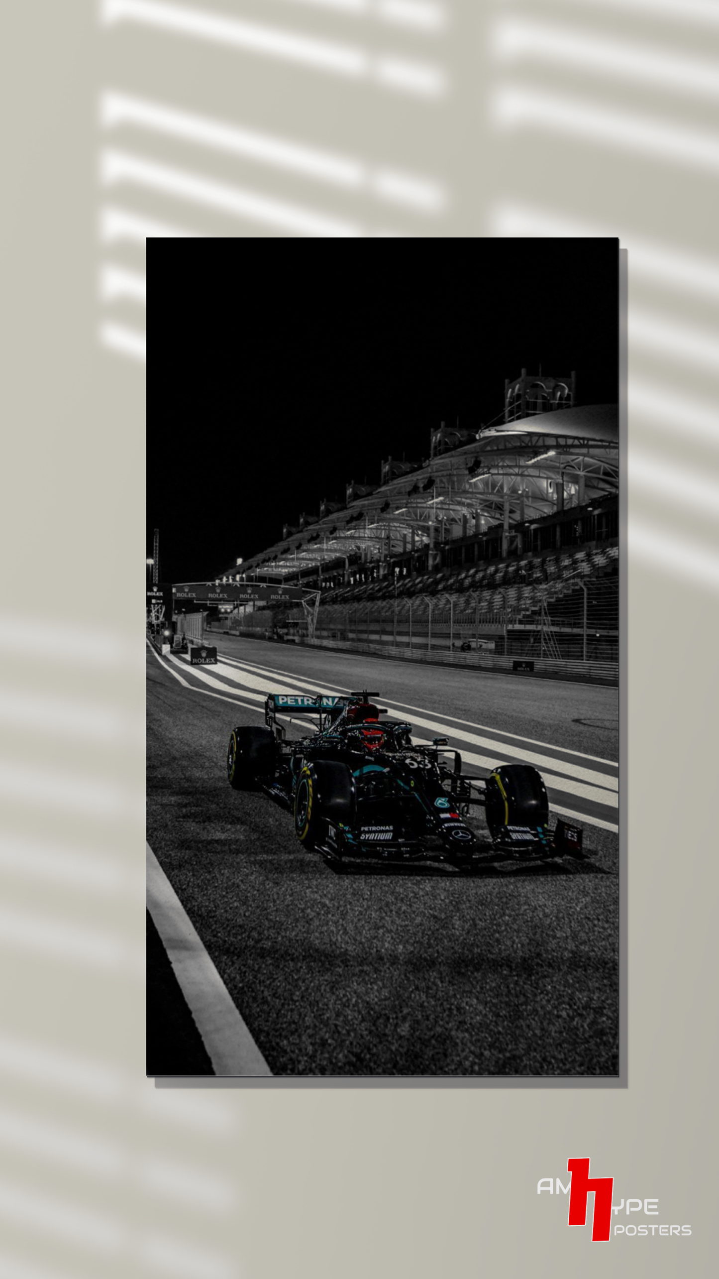 Mercedes | F1 | Sir Lewis hamilton | George Russell | Wall Posters | A3 | A4 | Metal