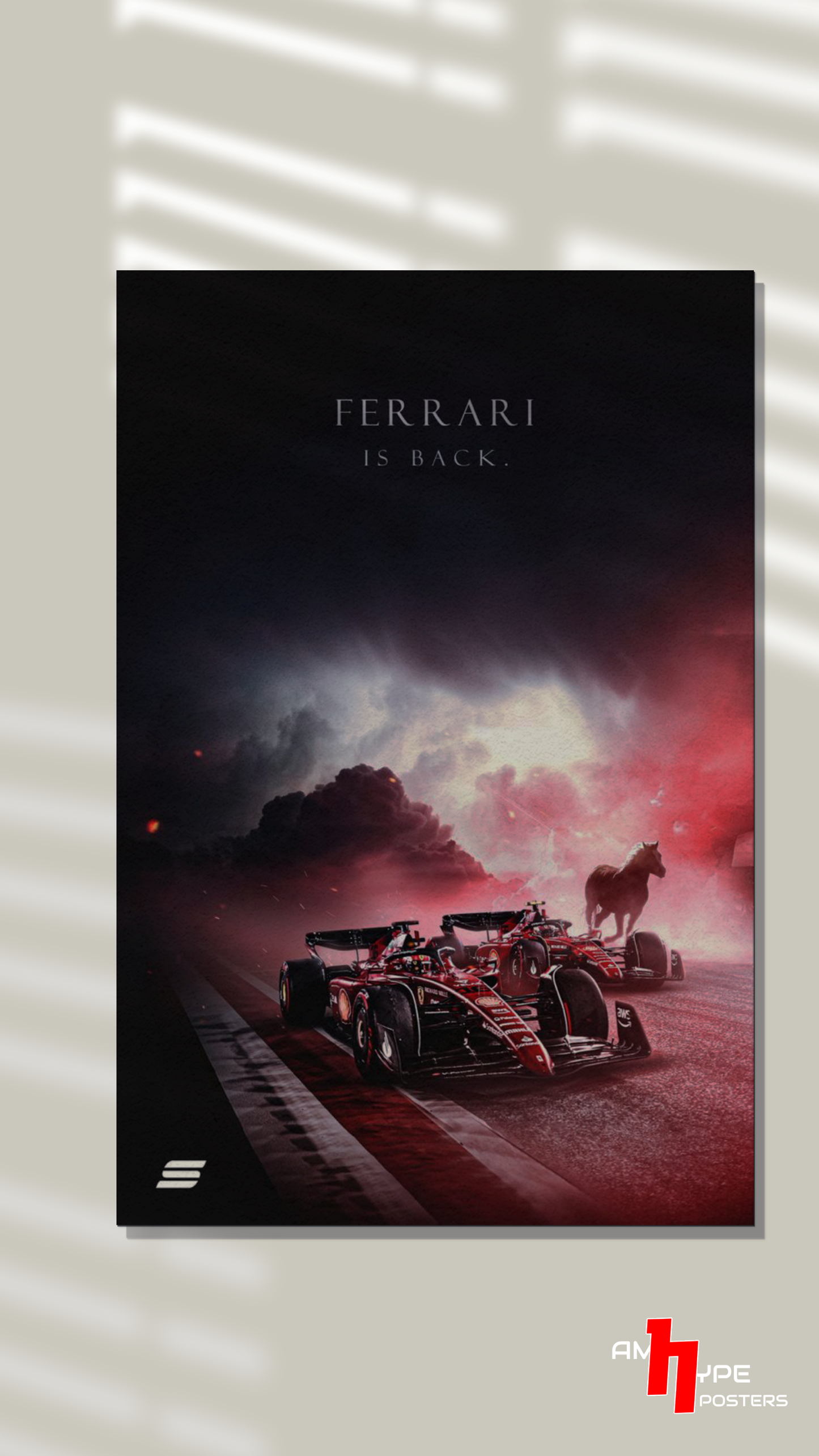 Ferrari | F1 | Carlos sainz | Charles Leclerc | Smooth Operator | Wall Posters | A3 | A4 | Metal