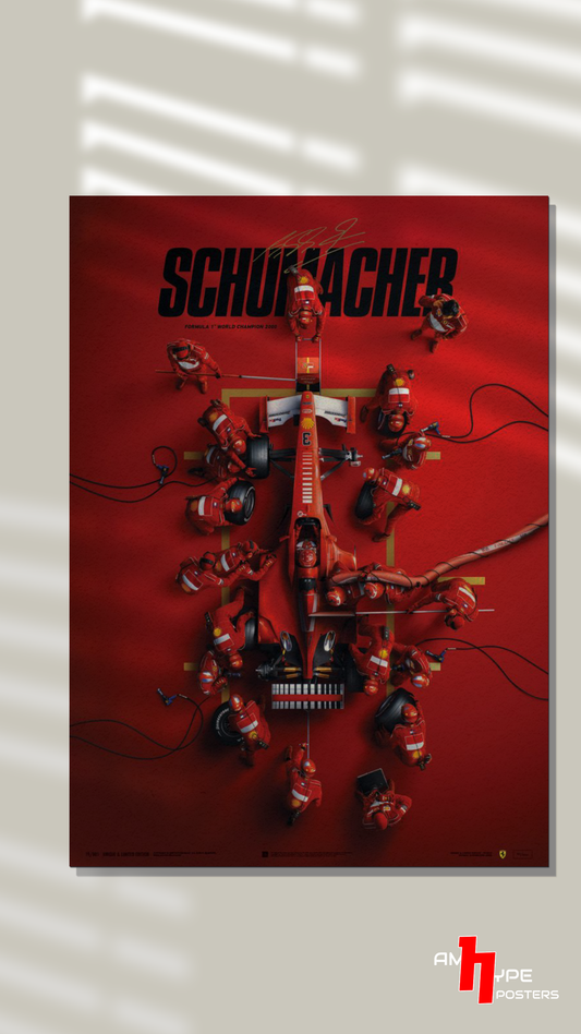 Michael Schumacher | F1 | Ferrari |Schumi| Wall Posters | A3 | A4 | Metal