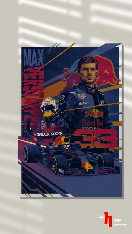 Max Verstappen | F1 | Sergio Perez | Redbull | Wall Posters | A3 | A4 | Metal