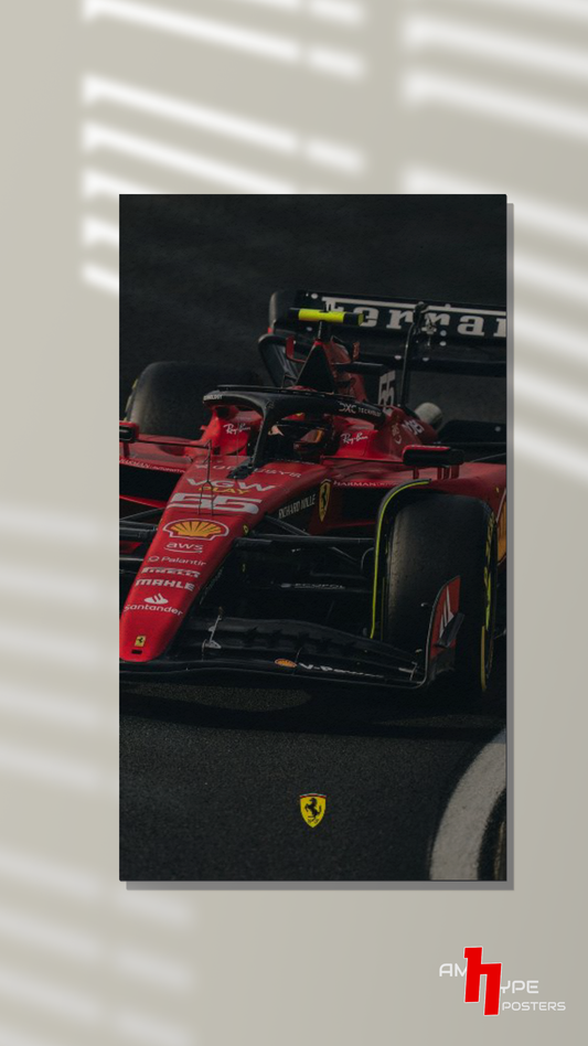 Ferrari | F1 | Carlos sainz | Charles Leclerc | Smooth Operator | Wall Posters | A3 | A4 | Metal