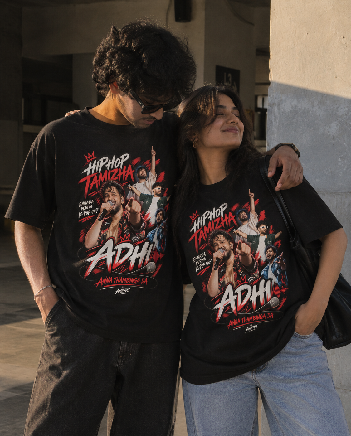 Hip Hop Tamizha Adhi Anna Thambinga Da Fan Tee | Oversized T-Shirt by AmHype