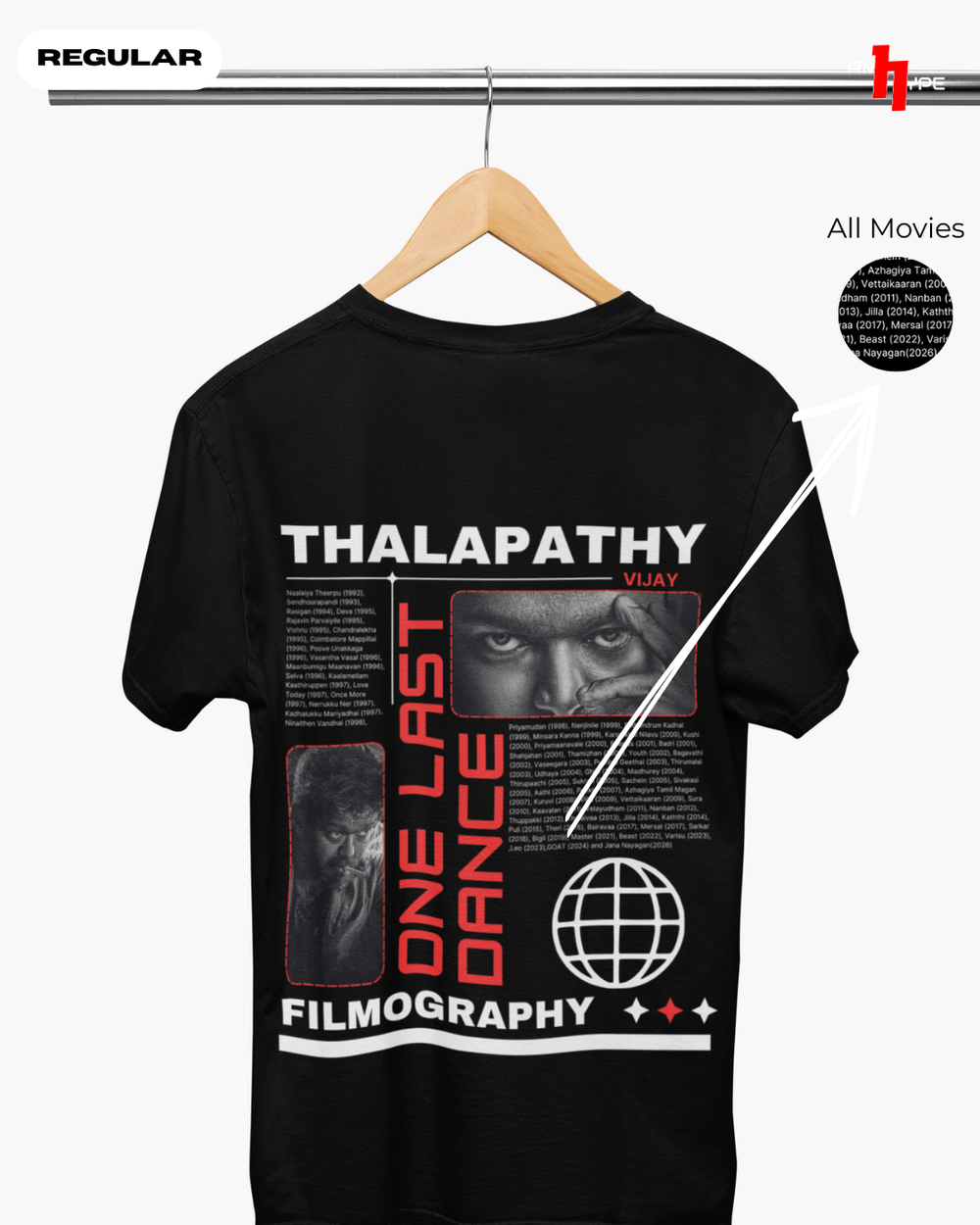 Vijay Filmography “One Last Dance” Unisex T-Shirt | Farewell Edition