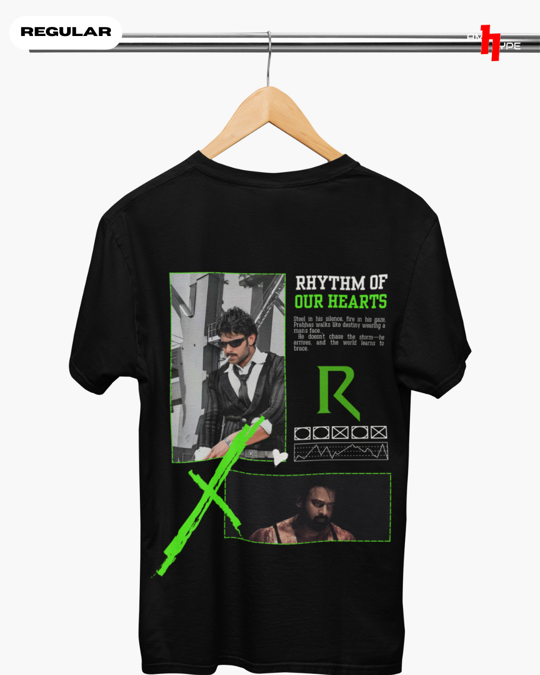 Prabhas Rebel Star Graphic T-Shirt | Unisex Regular Fit