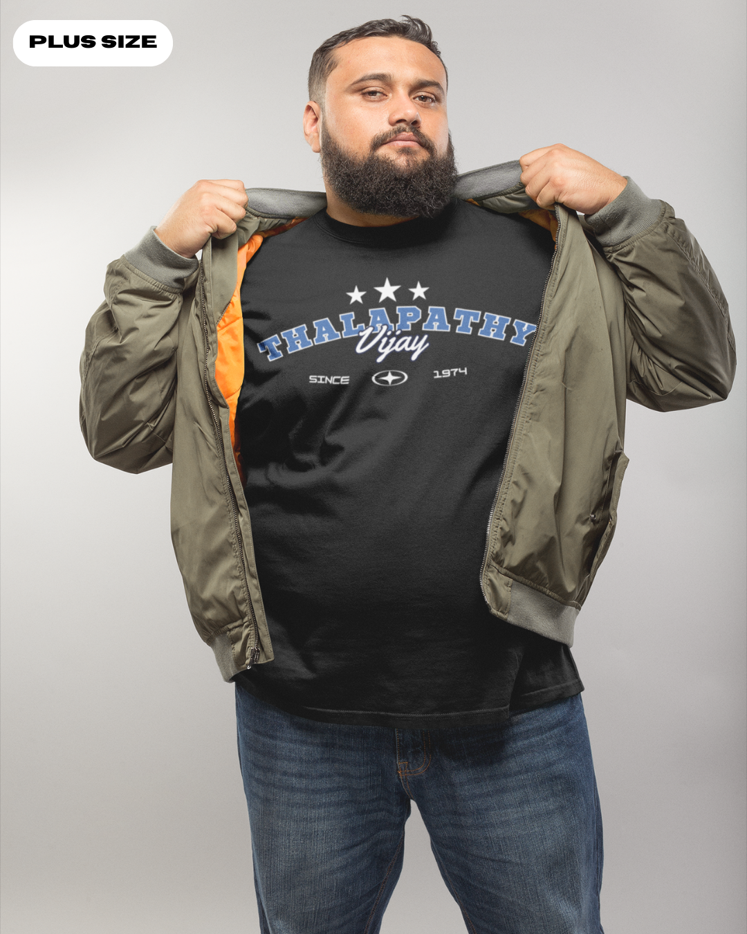 Thalapathy Vijay Since 1974 Plus Size T-Shirt | Casual Fan Wear