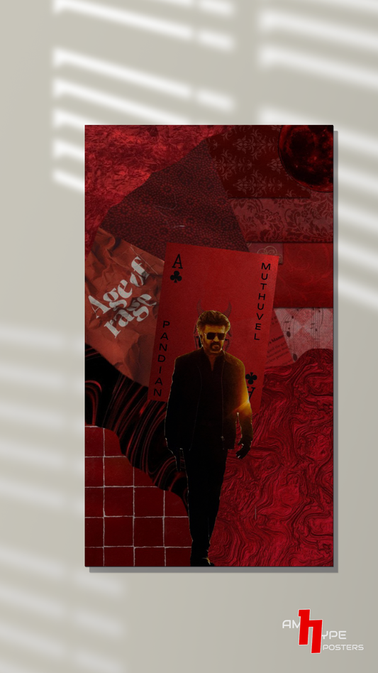 Super Star Rajinikath | Movies | Wall Posters | A3 | A4 | Metal